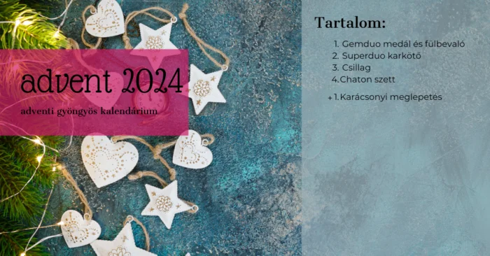 Adventi gyöngyös kalendárium 2024