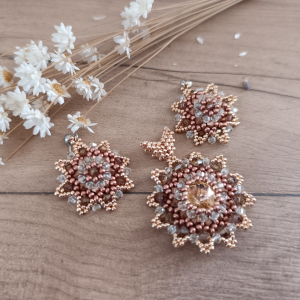 Oktatóanyag: Csillagvirág szett (medál és fülbevaló)