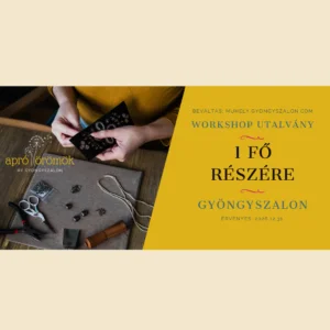 Workshop utalvány - 1 fő